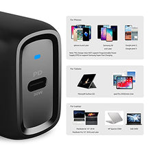 Amazon Basics 30W One-Port GaN USB-C Wall Charger with Power Delivery PD for Tablets