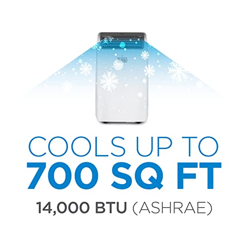 BLACK+DECKER 10,000 BTU Portable Air Conditioner up to 450 Sq. ft. with Remote Control, White