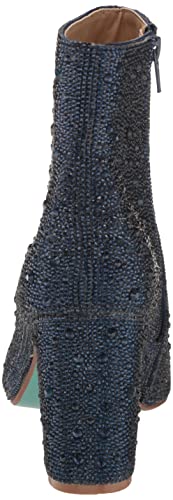 Betsey Johnson Women's Cady Ankle Boot, Rhinestone, 8