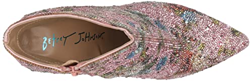 Betsey Johnson Women's Cady Ankle Boot, Rhinestone, 8