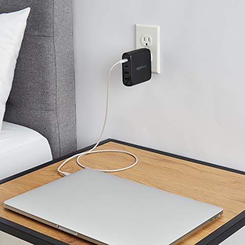 Amazon Basics 30W One-Port GaN USB-C Wall Charger with Power Delivery PD for Tablets