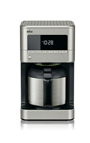 Braun KF7175 Brew Sense Thermal Drip Coffee Maker, Stainless Steel