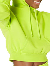 Amazon Essentials Women's Crop Hoodie Sweatshirt (Available in Plus Size), Purple Blue, Medium