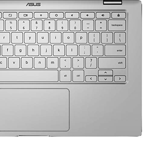 ASUS Chromebook Flip C434 2-In-1 Laptop, 14" Full HD Touchscreen 4-Way NanoEdge, Intel Core M3-8100Y Processor, 4GB RAM, 64GB eMMC Storage, All-Metal Body, Backlit KB, Chrome OS- C434TA-DSM4T, Silver