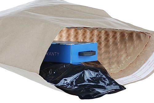 Bubble Wrap Paper Bubble Mailers, 0-6"x10", 400 Cushioned Envelopes Per Case, Up to 35% Recycled Content, Self-Sealing, Curbside Recyclable, Brown