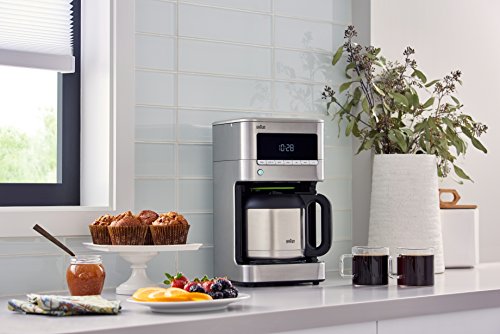 Braun KF7175 Brew Sense Thermal Drip Coffee Maker, Stainless Steel
