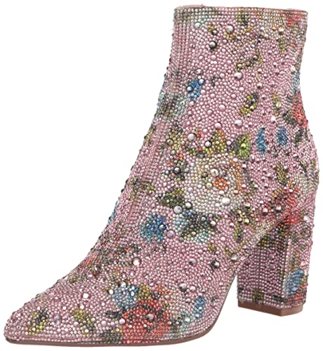 Betsey Johnson Women's Cady Ankle Boot, Rhinestone, 8