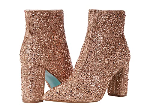 Betsey Johnson Women's Cady Ankle Boot, Rhinestone, 8