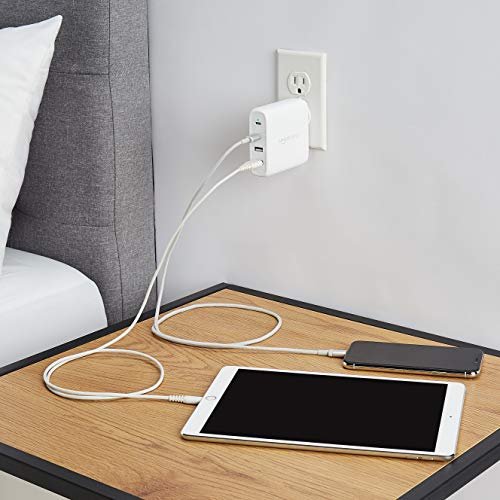 Amazon Basics 30W One-Port GaN USB-C Wall Charger with Power Delivery PD for Tablets