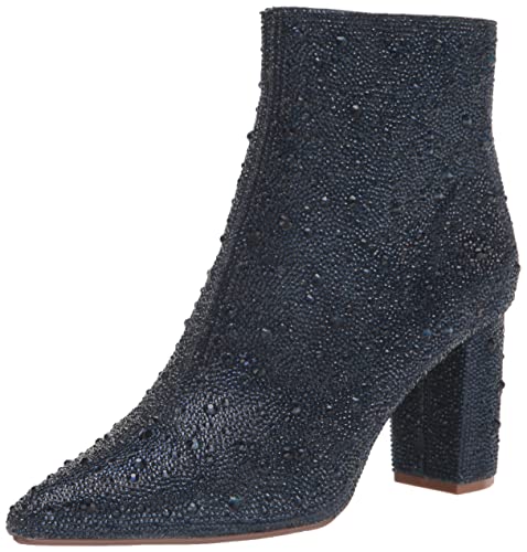 Betsey Johnson Women's Cady Ankle Boot, Rhinestone, 8