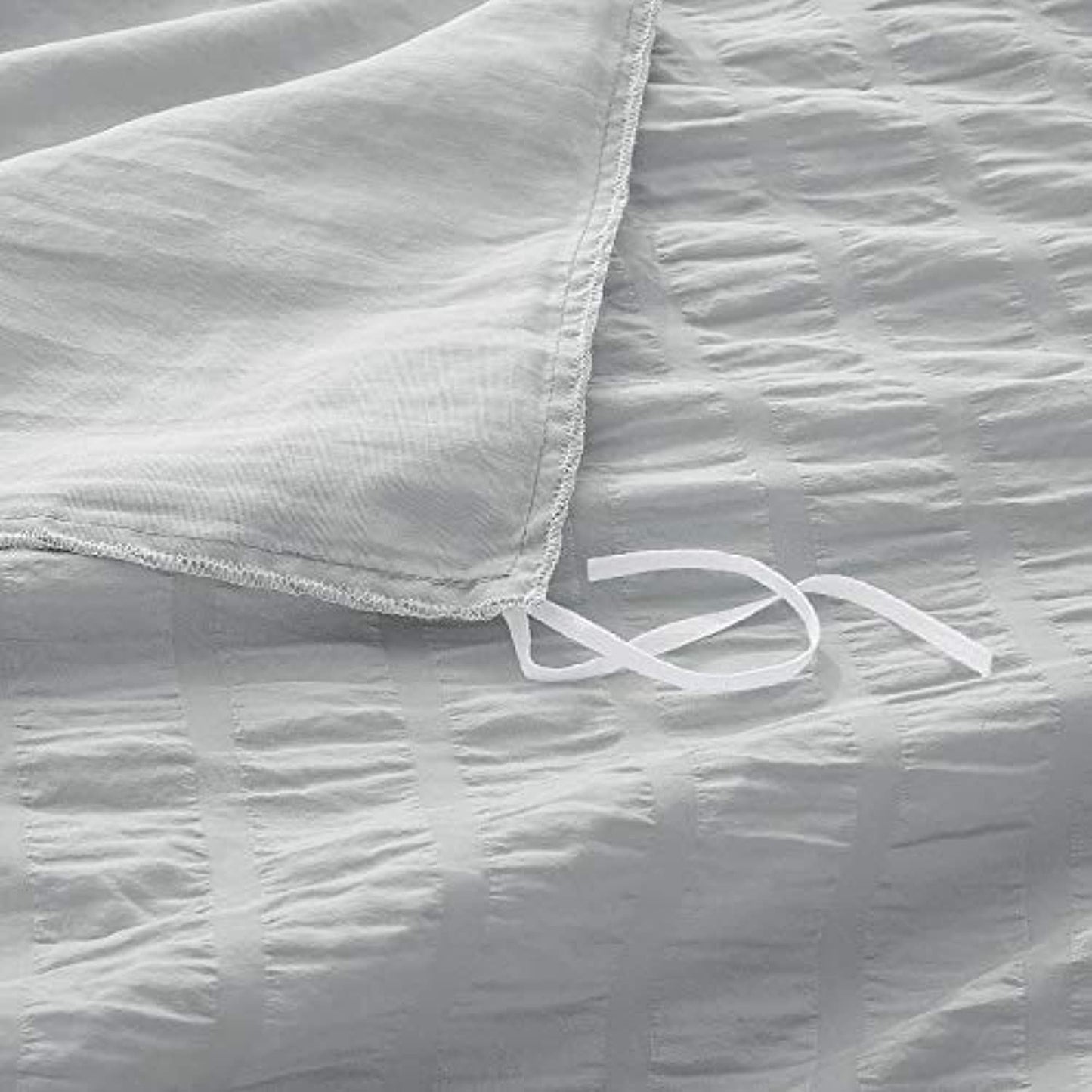 Bedsure Duvet Cover Set King Size (104 x 90 inches) - Seersucker Stripe
