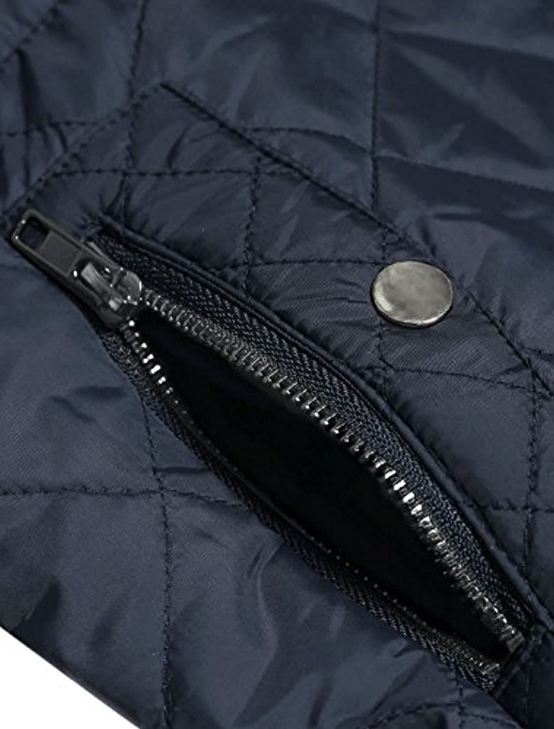 Allegra K Women's Stand Collar Lightweight Gilet Quilted Zip Vest