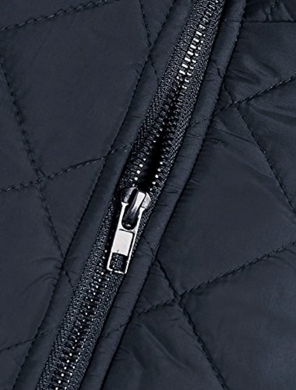 Allegra K Women's Stand Collar Lightweight Gilet Quilted Zip Vest