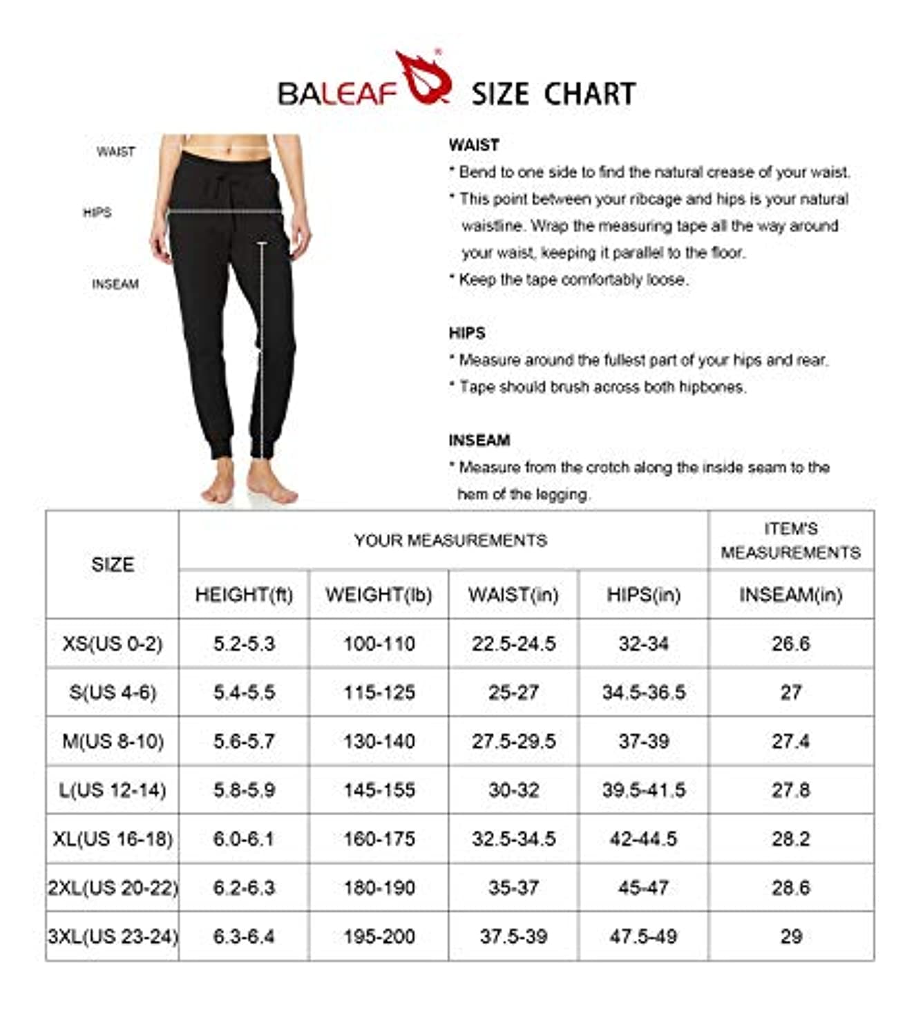BALEAF Women's Cotton Sweatpants Cozy Joggers Pants
