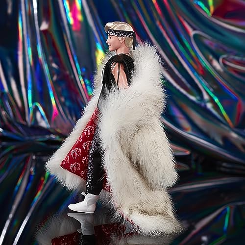 Barbie The Movie Collectible Ken Doll Wearing Big Faux Fur Coat