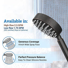 ALL METAL Handheld Shower Head with Hose and Brass Holder