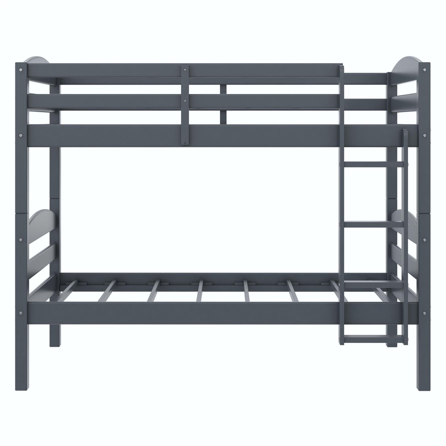 Better Homes & Gardens Leighton Wood Twin-Over-Twin Bunk Bed, Mocha