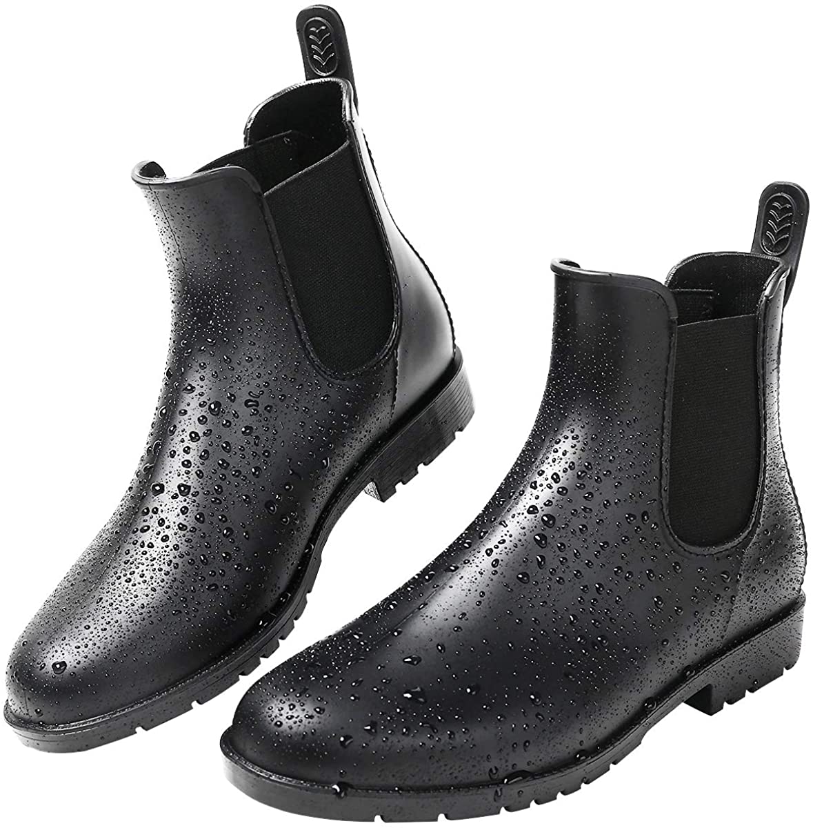 Yvmurain Women's Short Rain Boots Waterproof Anti Slip