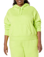 Amazon Essentials Women's Crop Hoodie Sweatshirt (Available in Plus Size), Purple Blue, Medium
