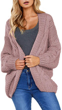 Astylish Women Open Front Long Sleeve Chunky Knit Cardigan Sweaters