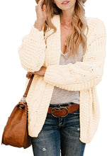 Astylish Women Open Front Long Sleeve Chunky Knit Cardigan Sweaters