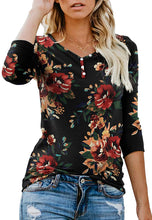 ANIXAY Women's Long Sleeve Henley Button up T Shirt