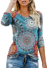 ANIXAY Women's Long Sleeve Henley Button up T Shirt