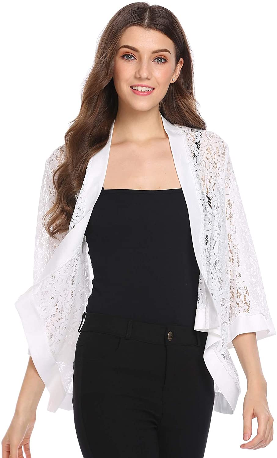 Zeagoo Women's Casual Lace Crochet Cardigan