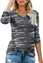 ANIXAY Women's Long Sleeve Henley Button up T Shirt