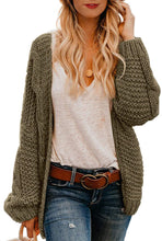 Astylish Women Open Front Long Sleeve Chunky Knit Cardigan Sweaters