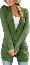 Astylish Women Open Front Long Sleeve Chunky Knit Cardigan Sweaters