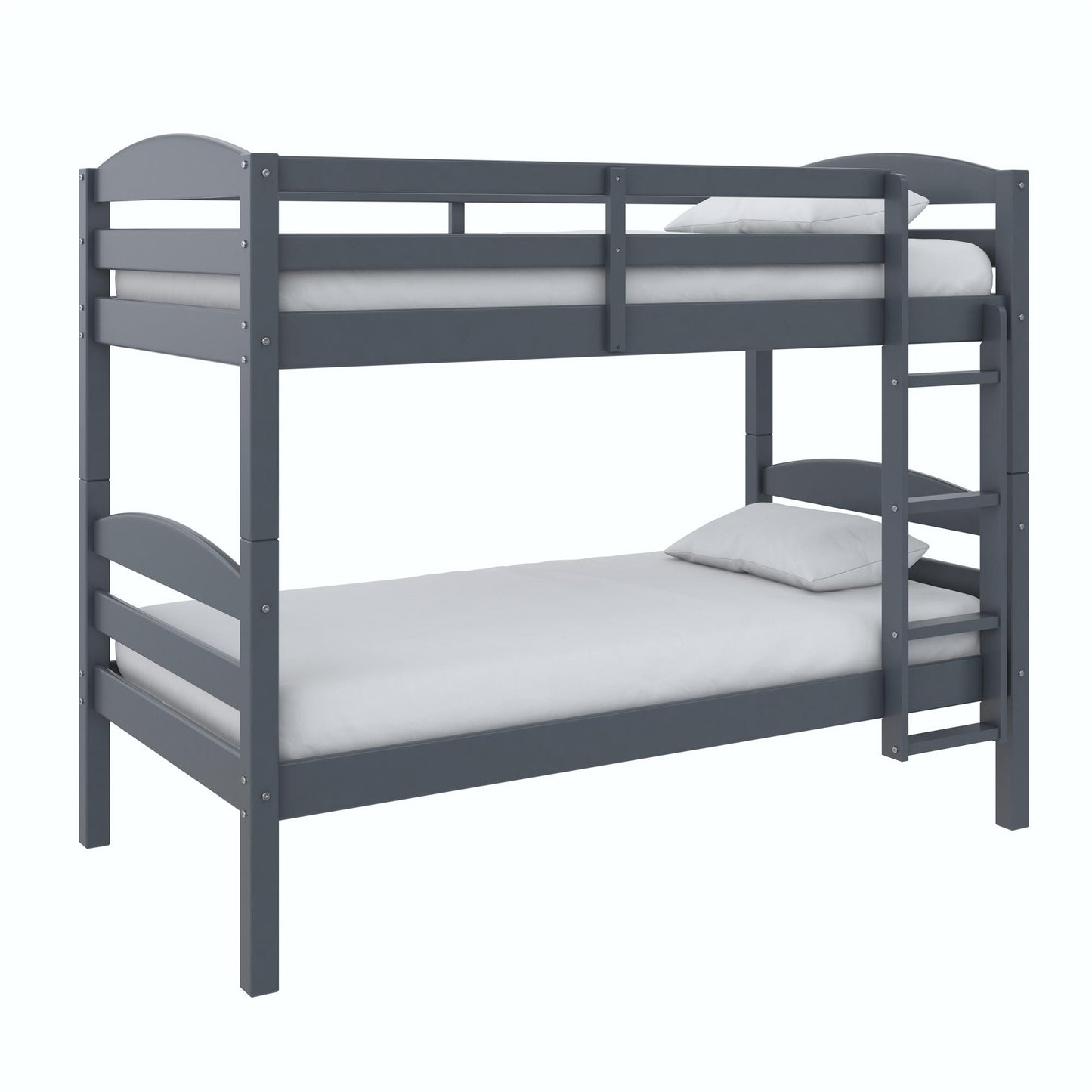 Better Homes & Gardens Leighton Wood Twin-Over-Twin Bunk Bed, Mocha