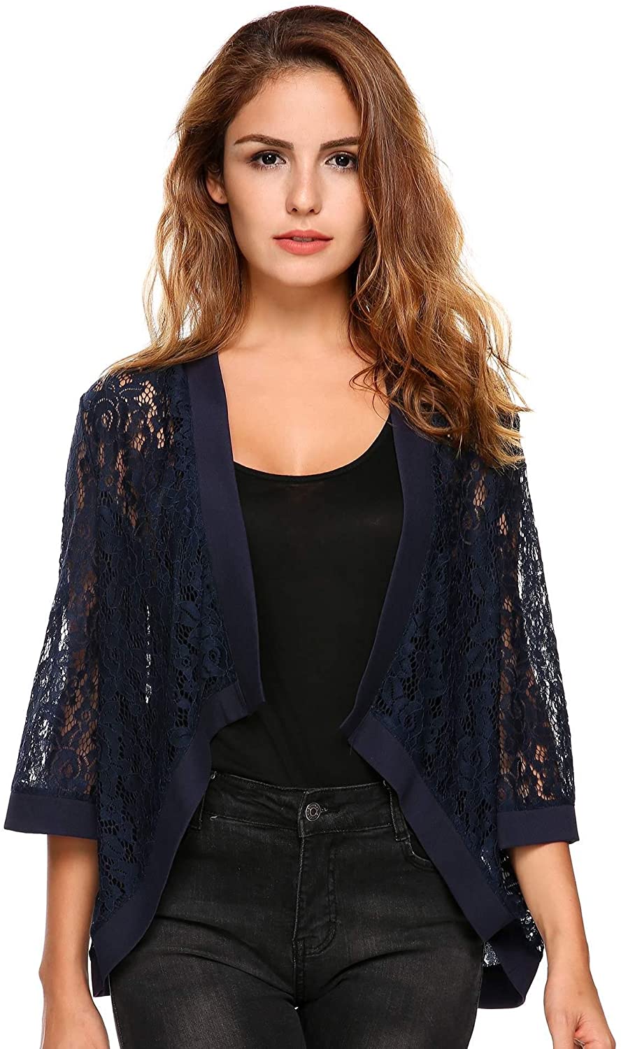Zeagoo Women's Casual Lace Crochet Cardigan