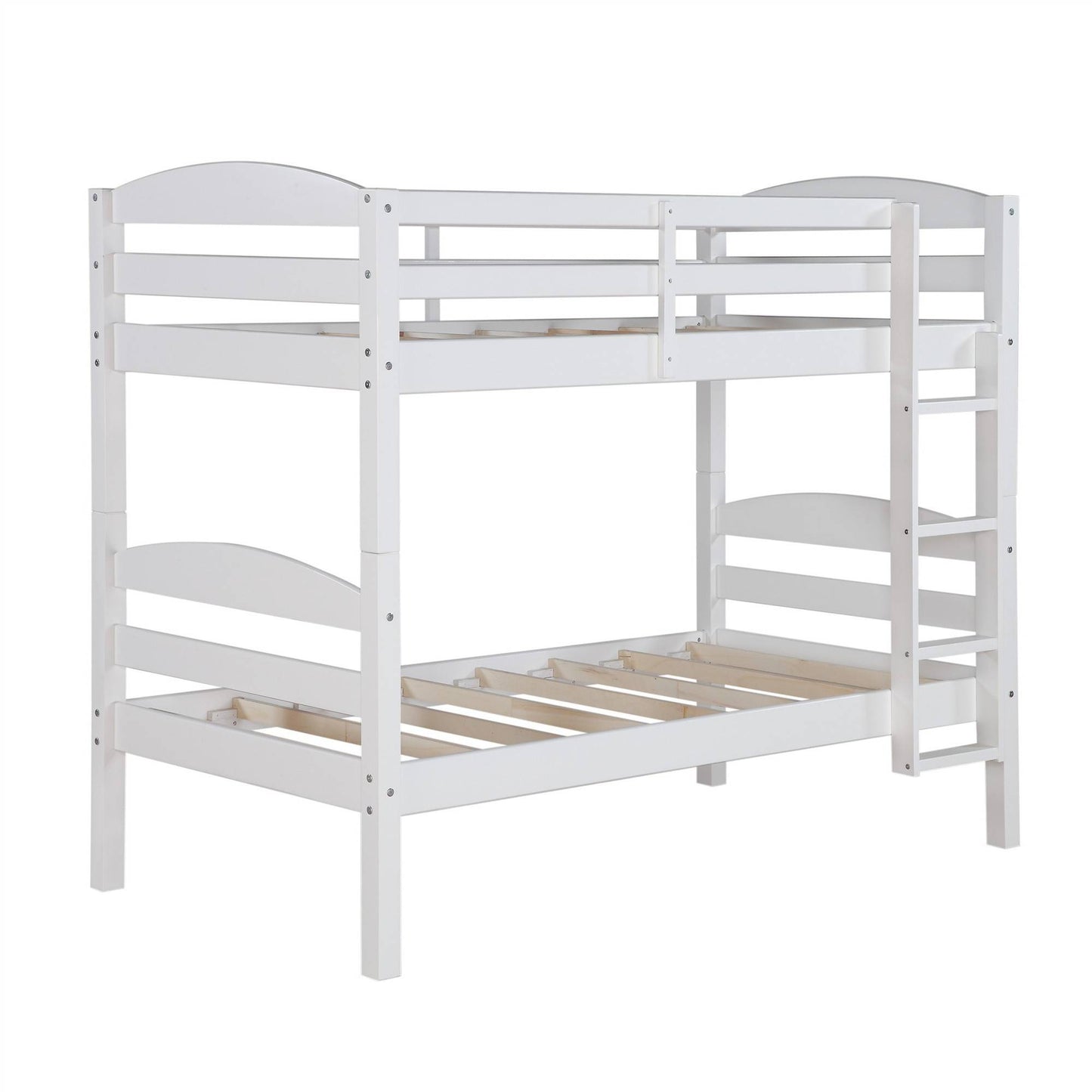 Better Homes & Gardens Leighton Wood Twin-Over-Twin Bunk Bed, Mocha