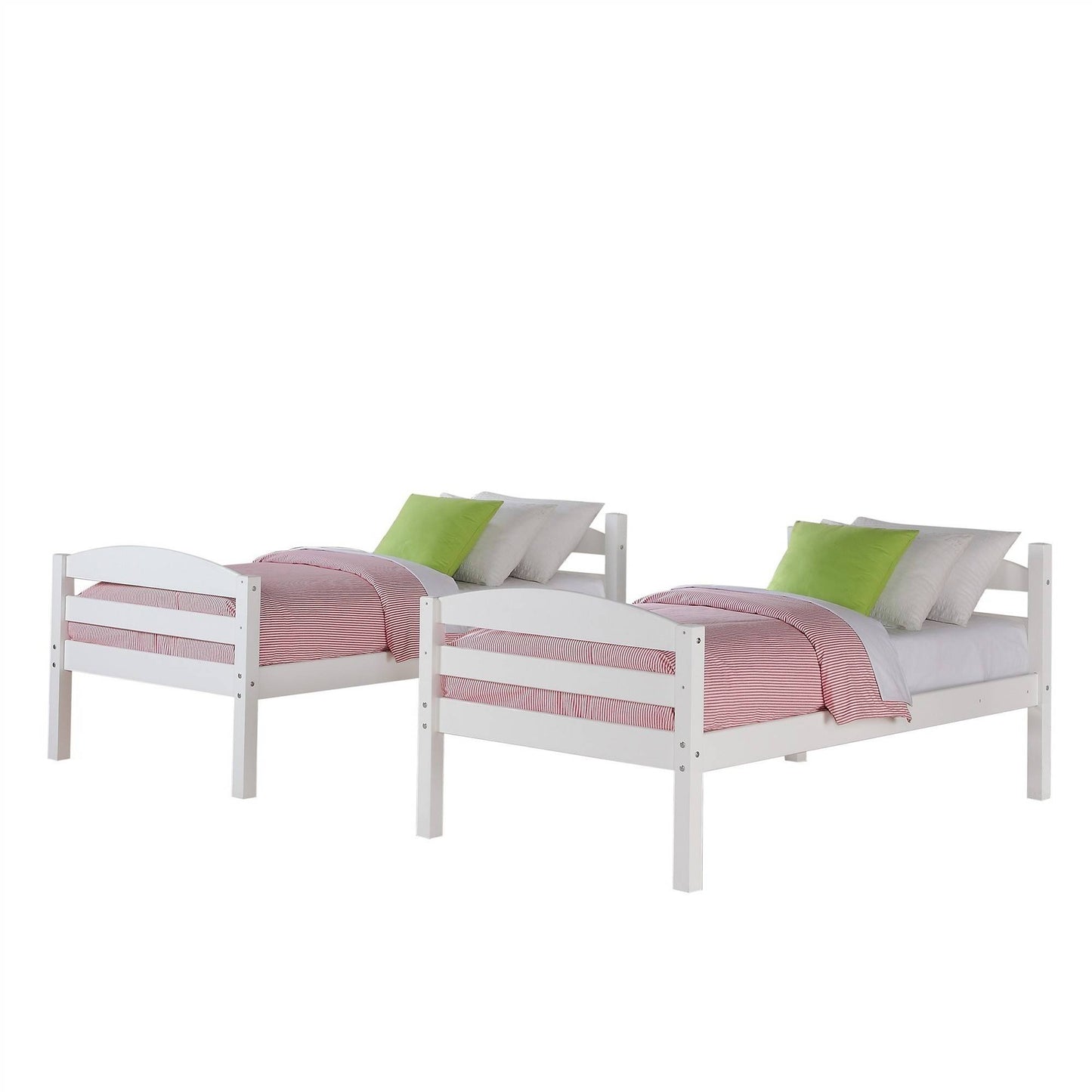 Better Homes & Gardens Leighton Wood Twin-Over-Twin Bunk Bed, Mocha