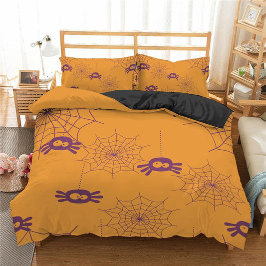 ZEIMON Spider Web Printed 3d Bedding Set Cartoon