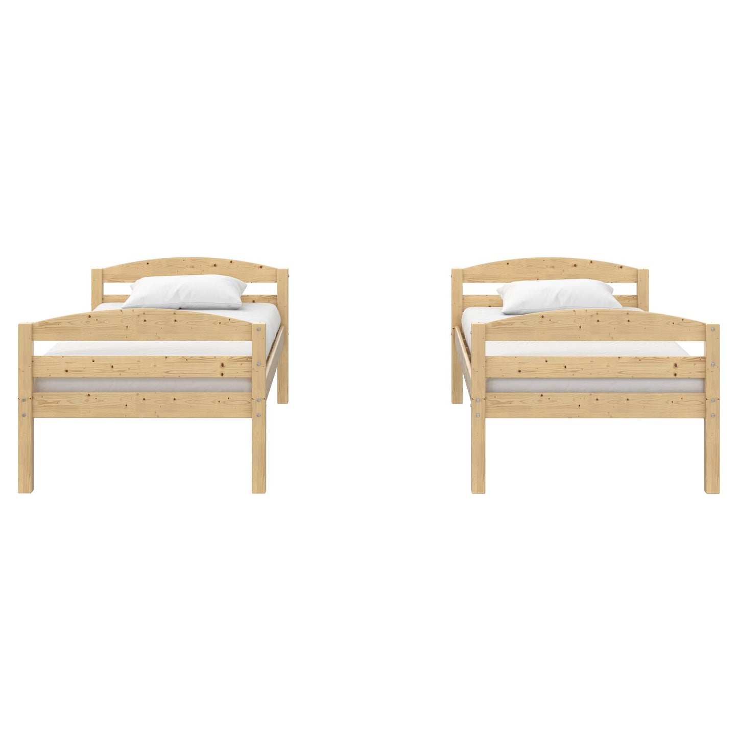 Better Homes & Gardens Leighton Wood Twin-Over-Twin Bunk Bed, Mocha