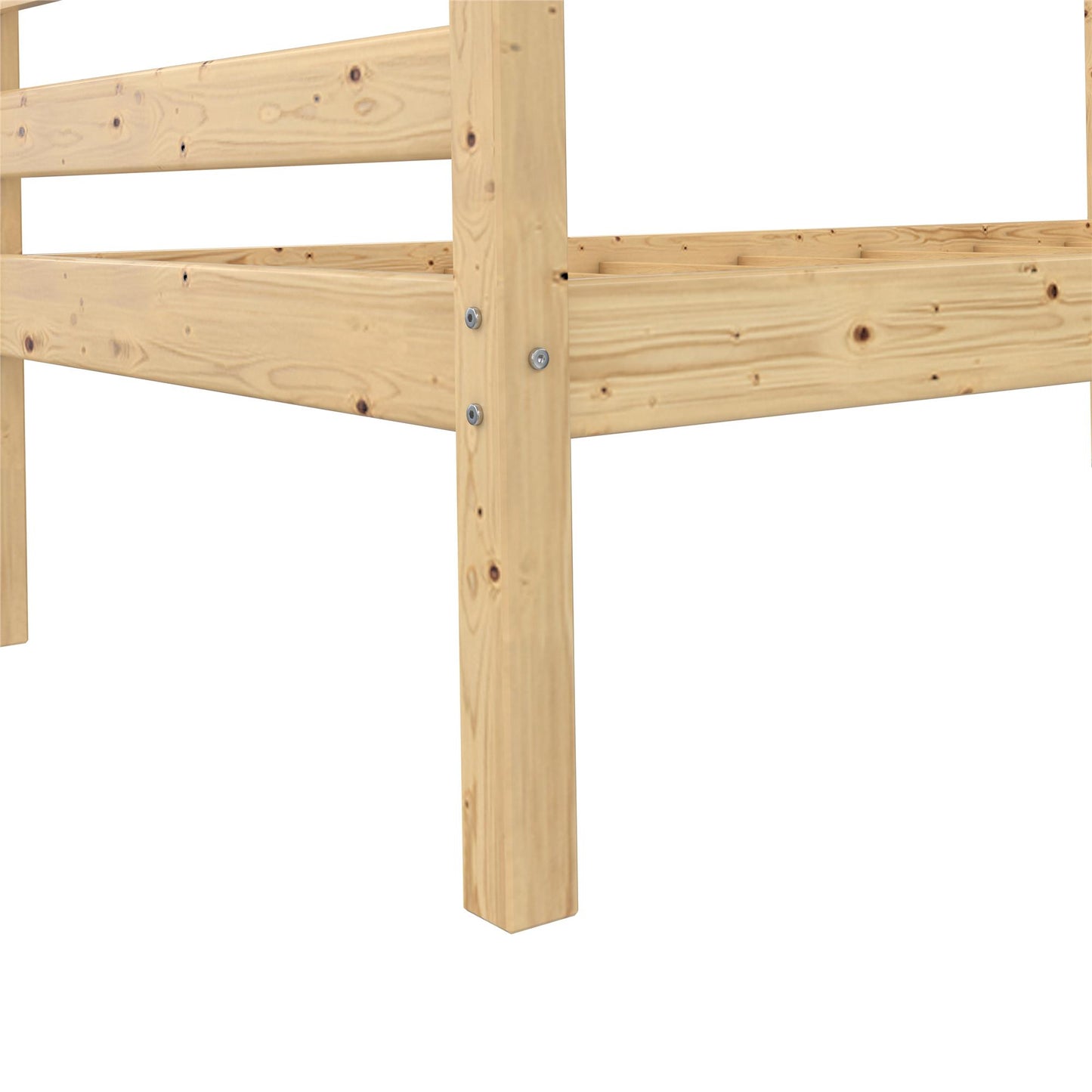 Better Homes & Gardens Leighton Wood Twin-Over-Twin Bunk Bed, Mocha