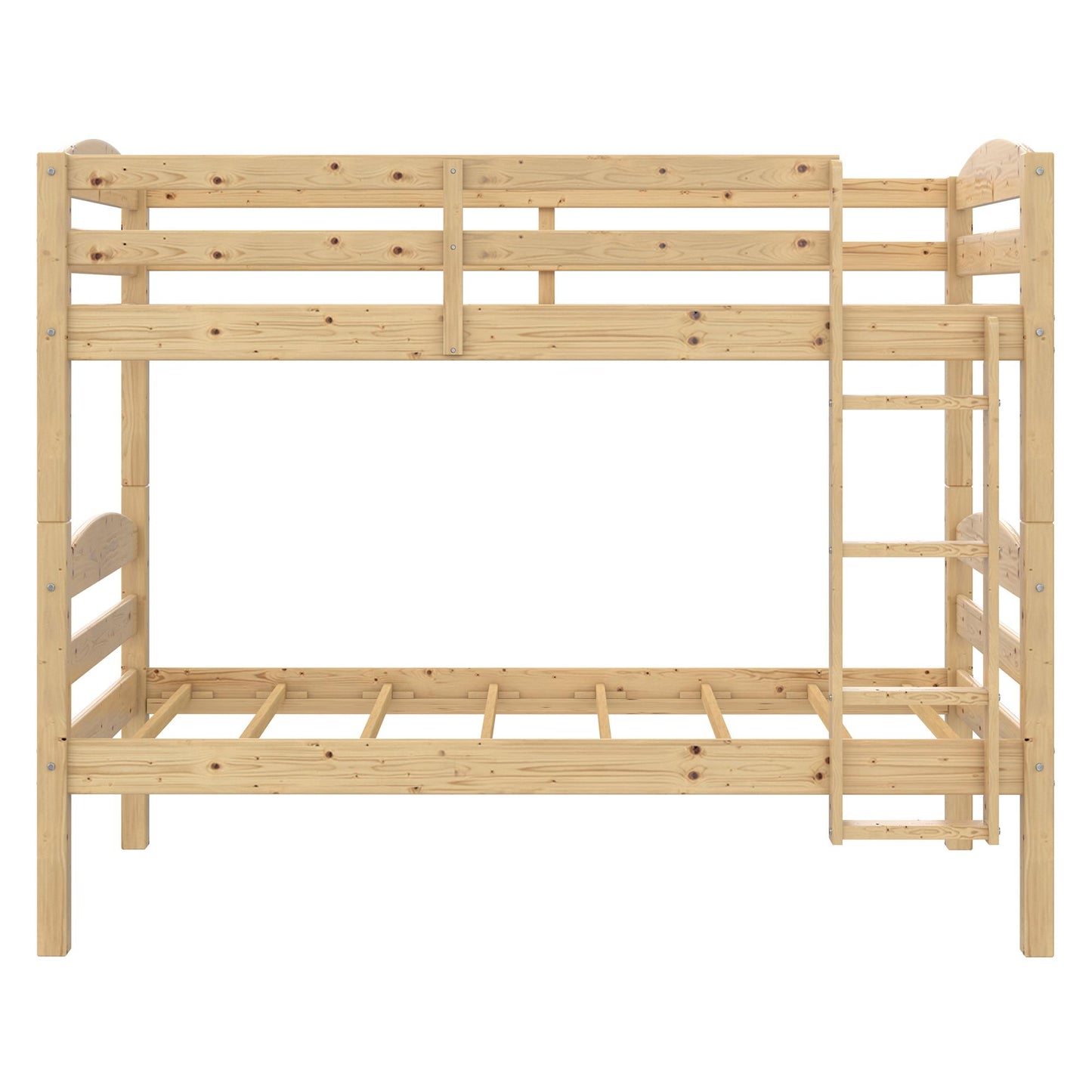 Better Homes & Gardens Leighton Wood Twin-Over-Twin Bunk Bed, Mocha