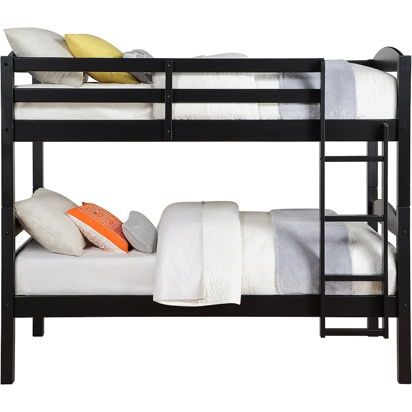 Better Homes & Gardens Leighton Wood Twin-Over-Twin Bunk Bed, Mocha