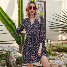 Aachoae Women Floral Print Holiday Chiffon Dresses 2021
