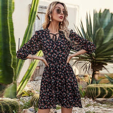 Aachoae Women Floral Print Holiday Chiffon Dresses 2021